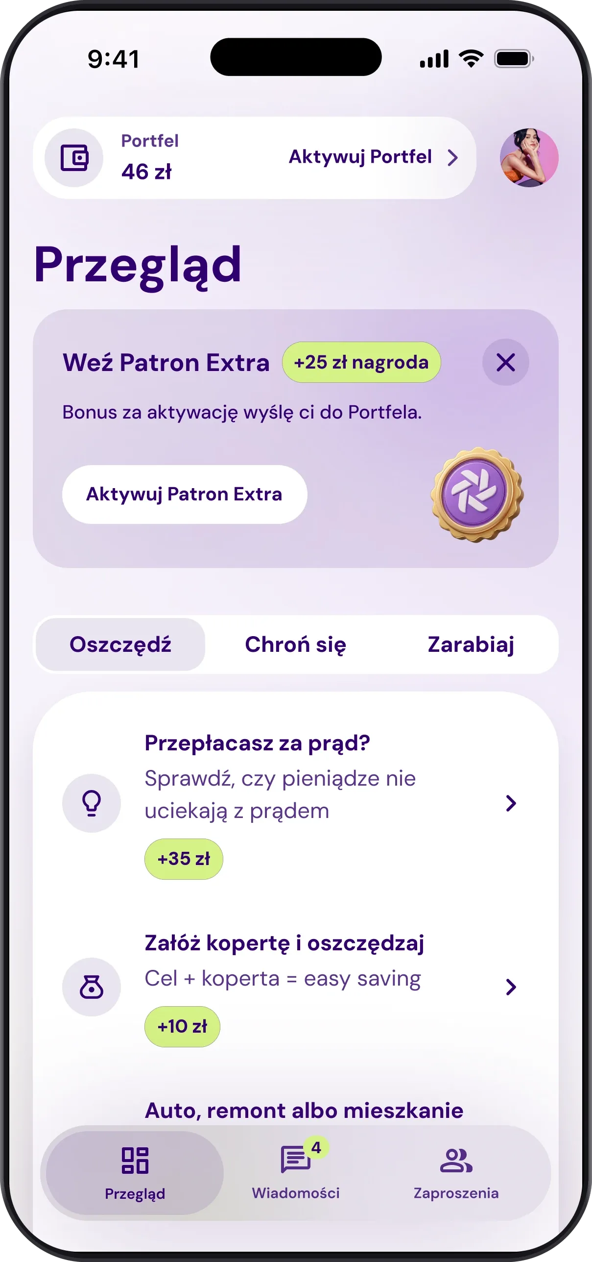 Ekran Patron EXTRA z przeglądem korzyści